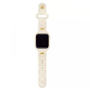 Tory Burch Ivory Smartwatch with Gold Accents